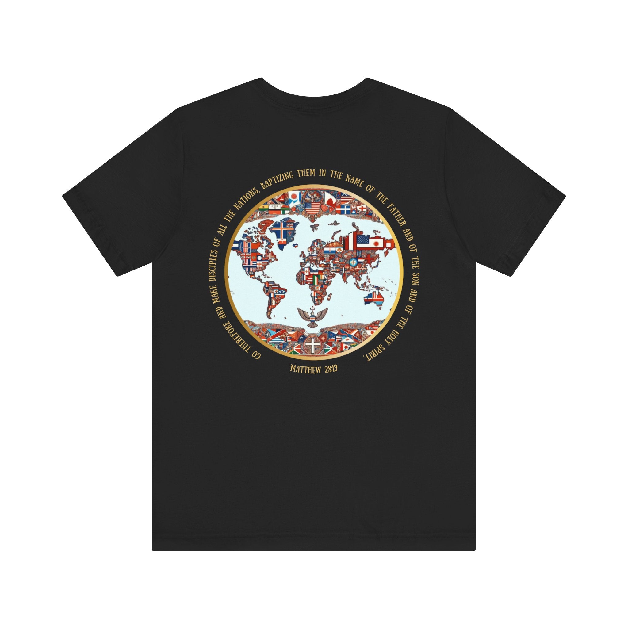 Go and Make Disciples Tee – Matthew 28:19, Unisex, Jersey Short Sleeve, Christian Travel Fashion”