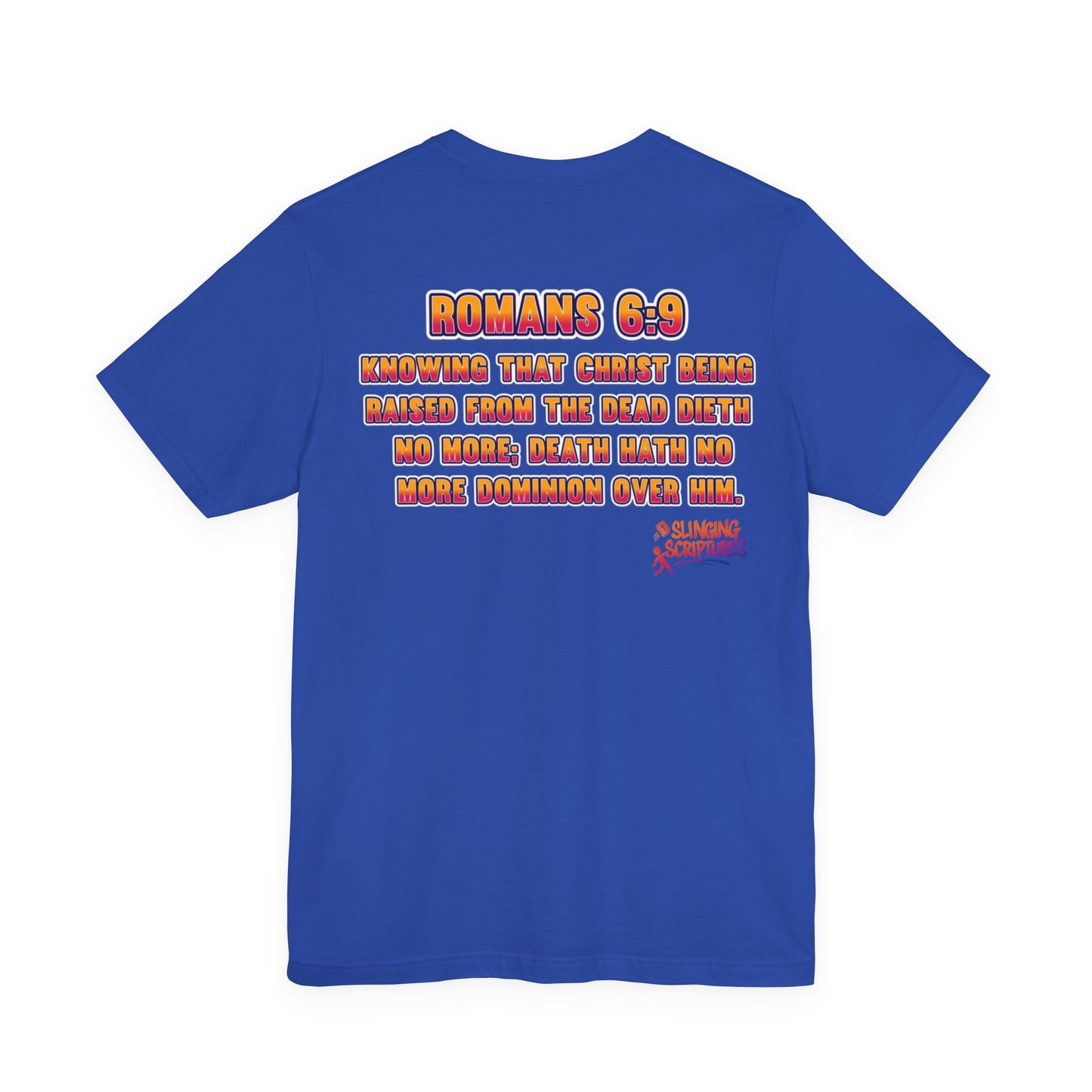 Jesus Deadlifter Tee – Romans 6:9 Unisex Jersey T-Shirt, Gym Shirt, Fitness Apparel, Biblical Strength Tee