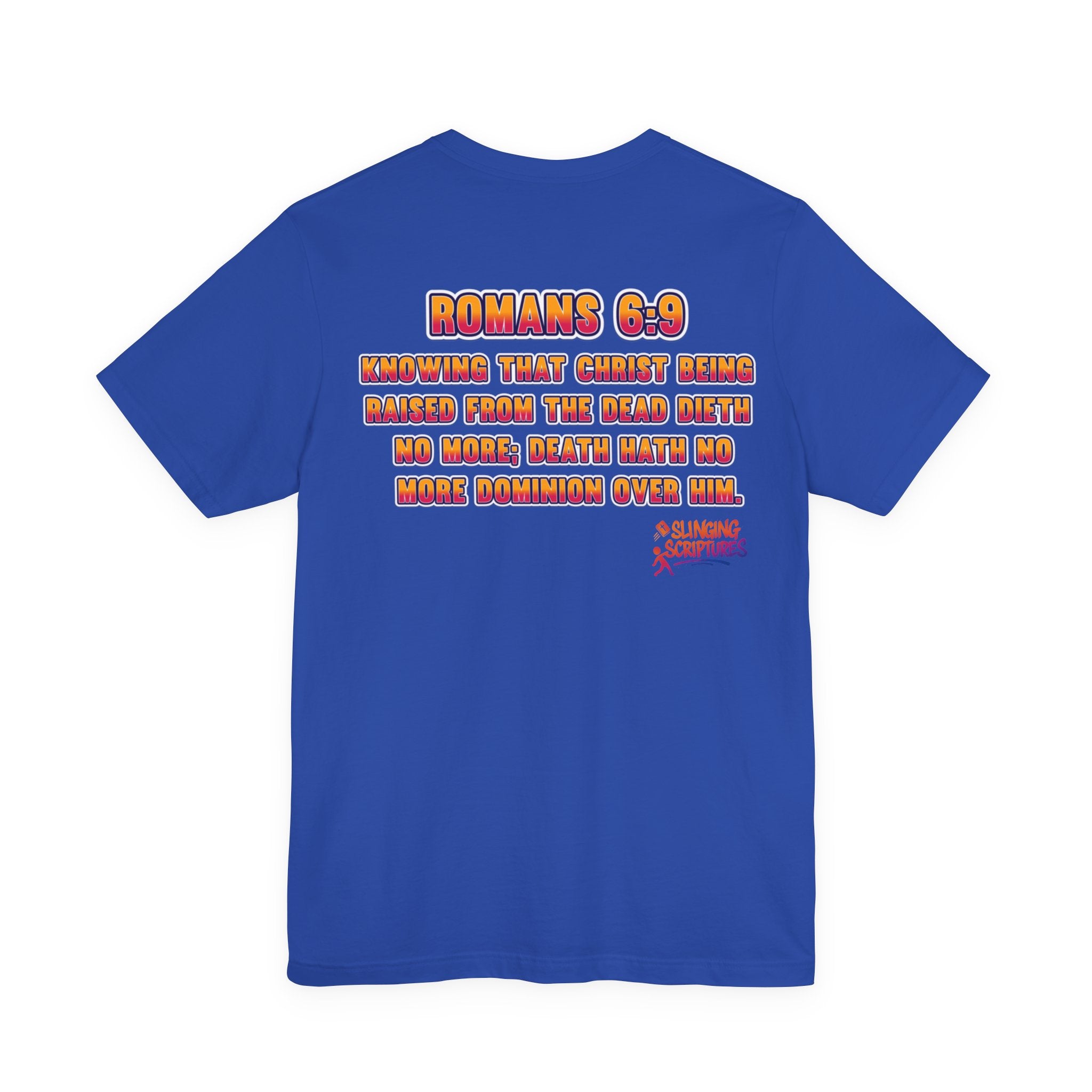 Jesus Deadlifter Tee – Romans 6:9 Unisex Jersey T-Shirt, Gym Shirt, Fitness Apparel, Biblical Strength Tee