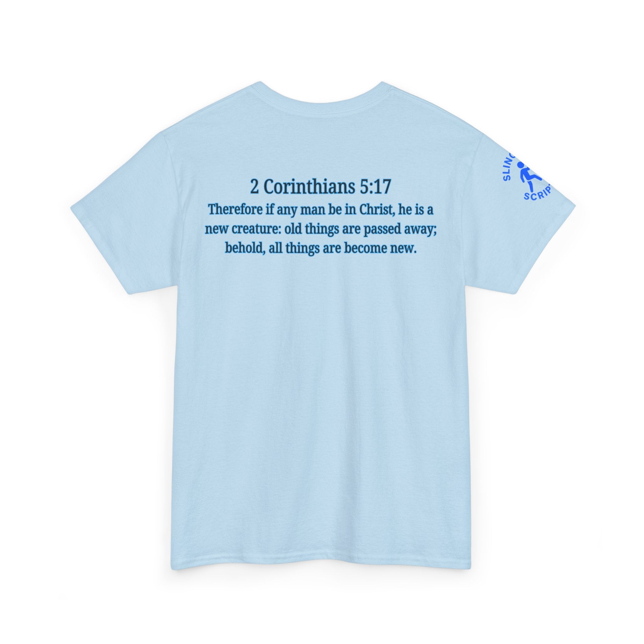 Restored by the Lord Tee | 2 Corinthians 5:17 Scripture Shirt | Christian Rebuild T-Shirt | Unisex Heavy Cotton Tee