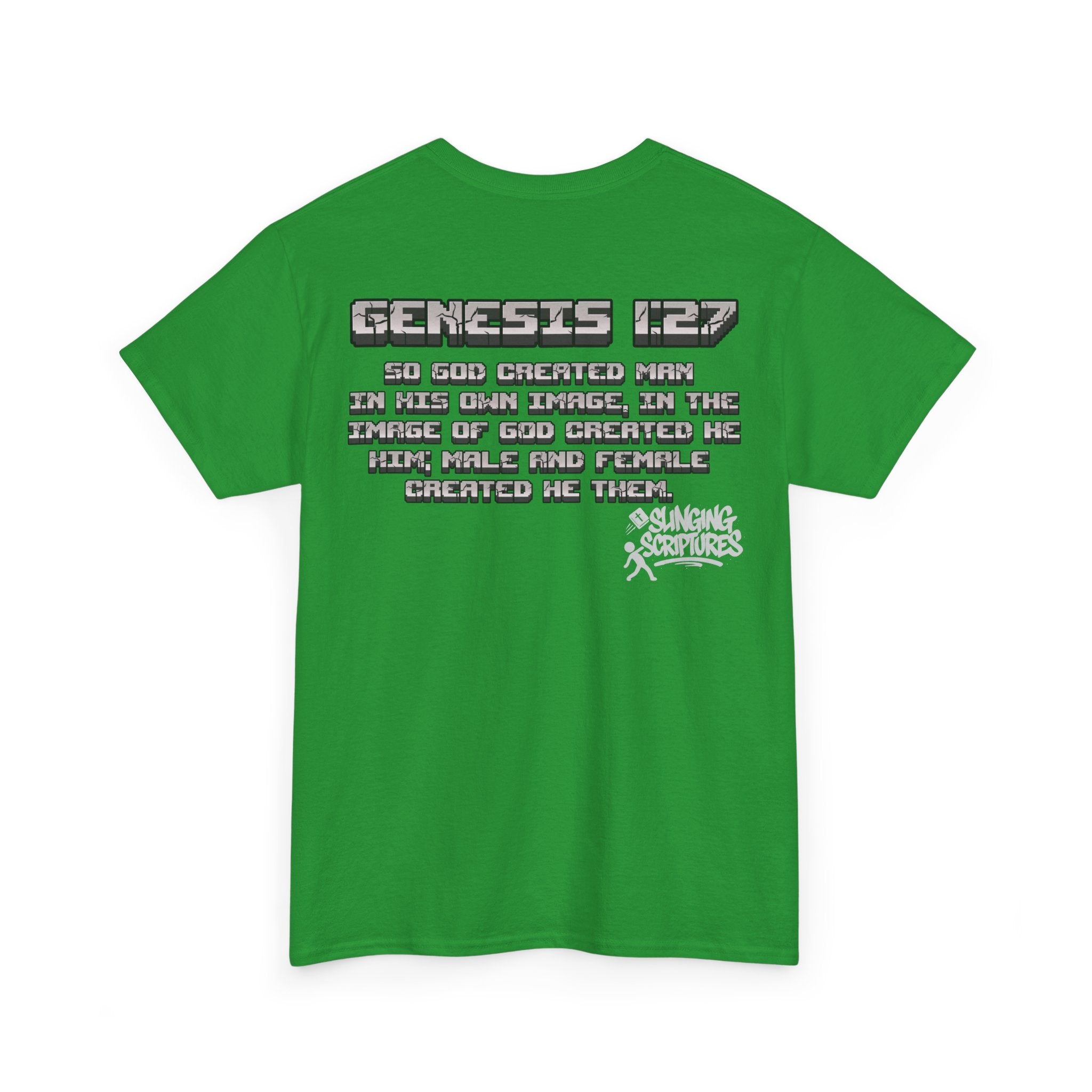 Genesis 1:27 Minecraft-Inspired Christain T-Shirt - Unisex