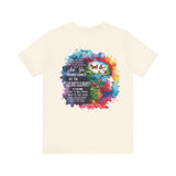 Be Transformed Tee – Inspirational Christian Watercolor Unisex Jersey Shirt (Romans 12:2)