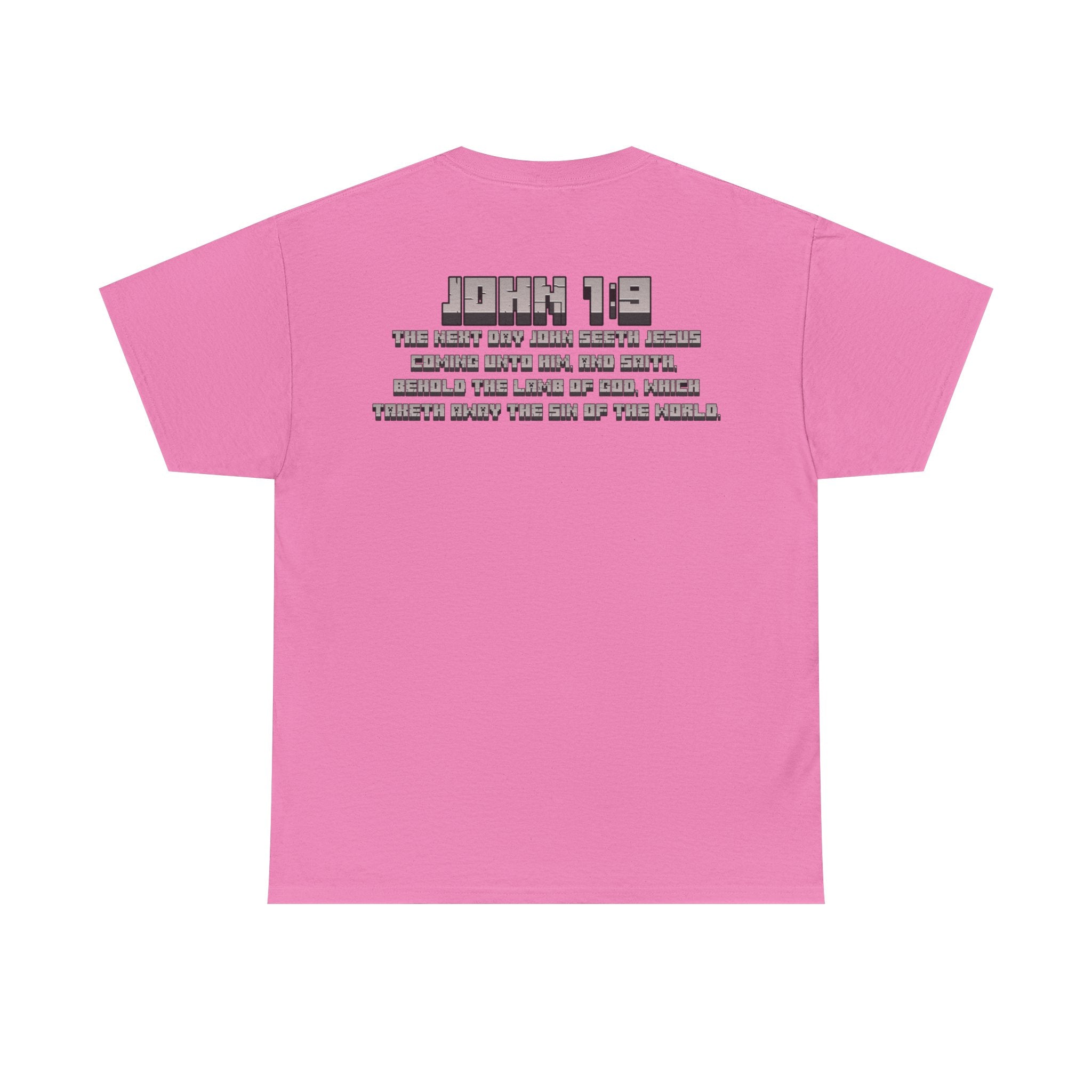 Behold the Lamb of God Tee | John 1:9 Scripture Shirt | Christian Gamer Style | Unisex Heavy Cotton Faith-Based T-Shirt