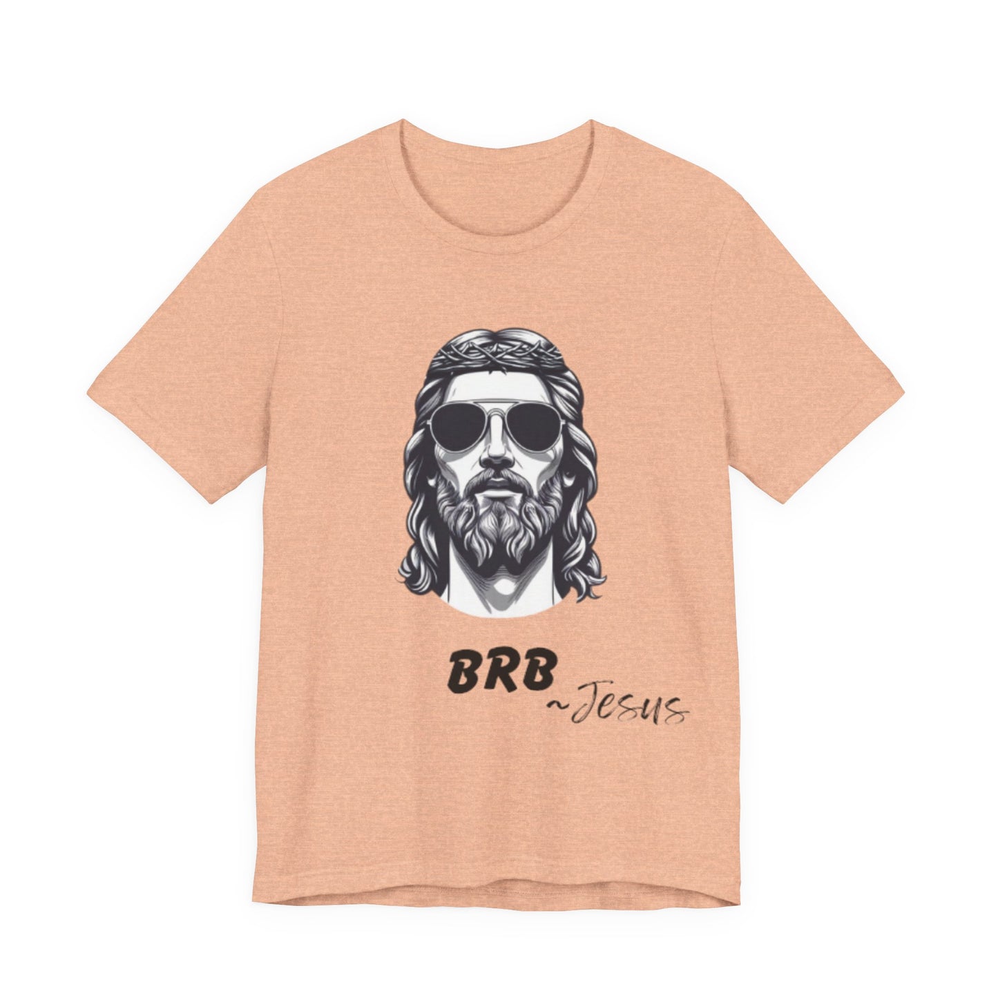 BRB — Jesus Retro Script | John 14:6 Unisex Jersey Short Sleeve Christian T-Shirt