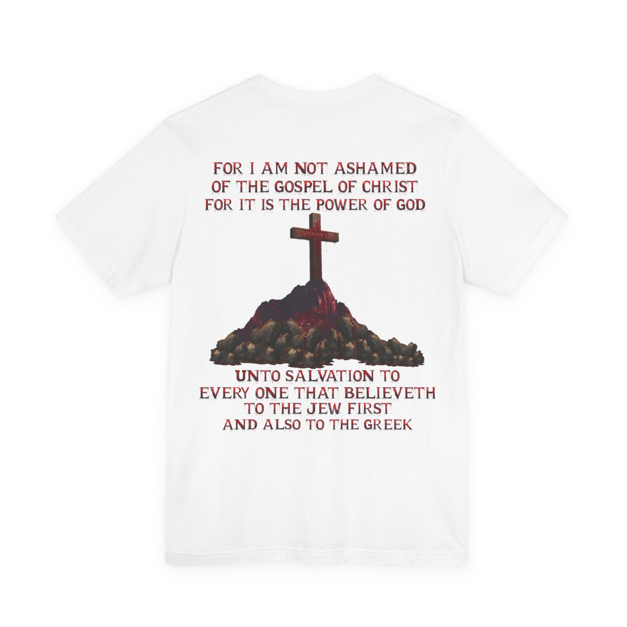 Not Ashamed of the Gospel Tee — Romans 1:16 | Christian Faith Jersey Unisex Shirt