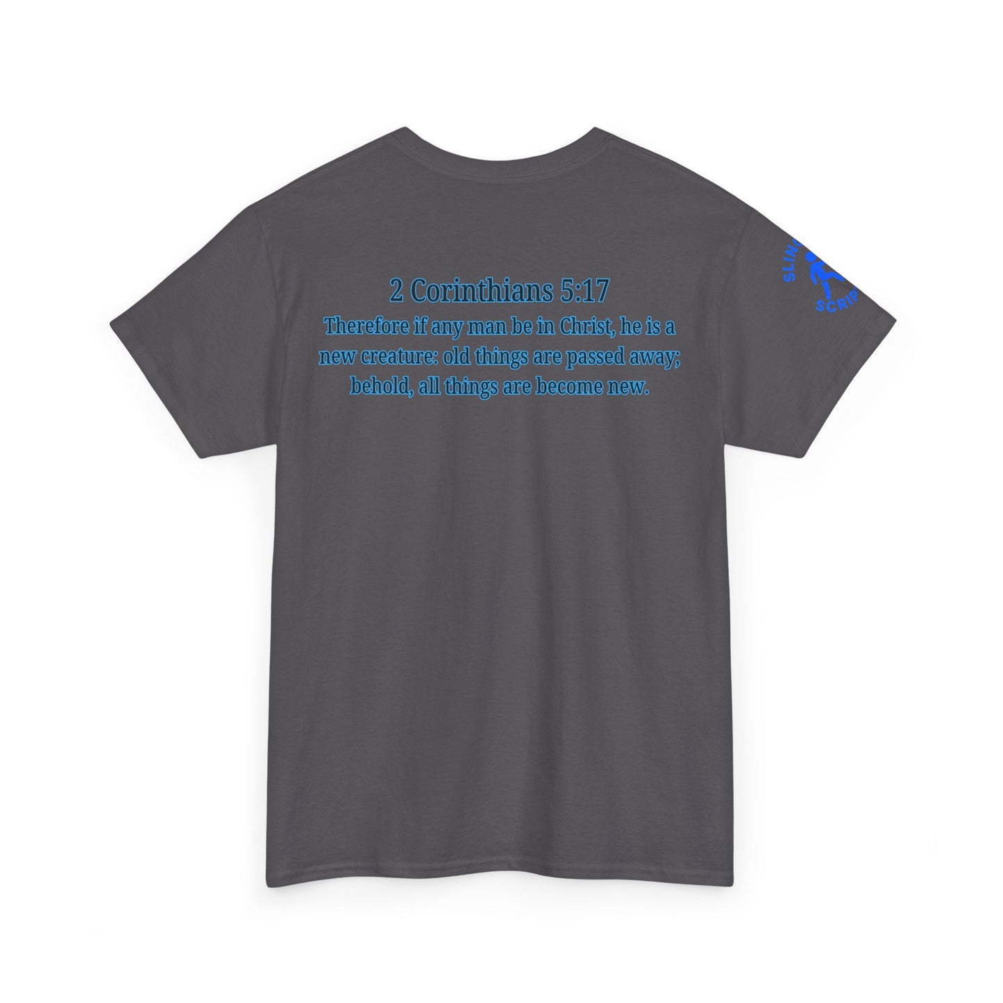 Restored by the Lord Tee | 2 Corinthians 5:17 Scripture Shirt | Christian Rebuild T-Shirt | Unisex Heavy Cotton Tee
