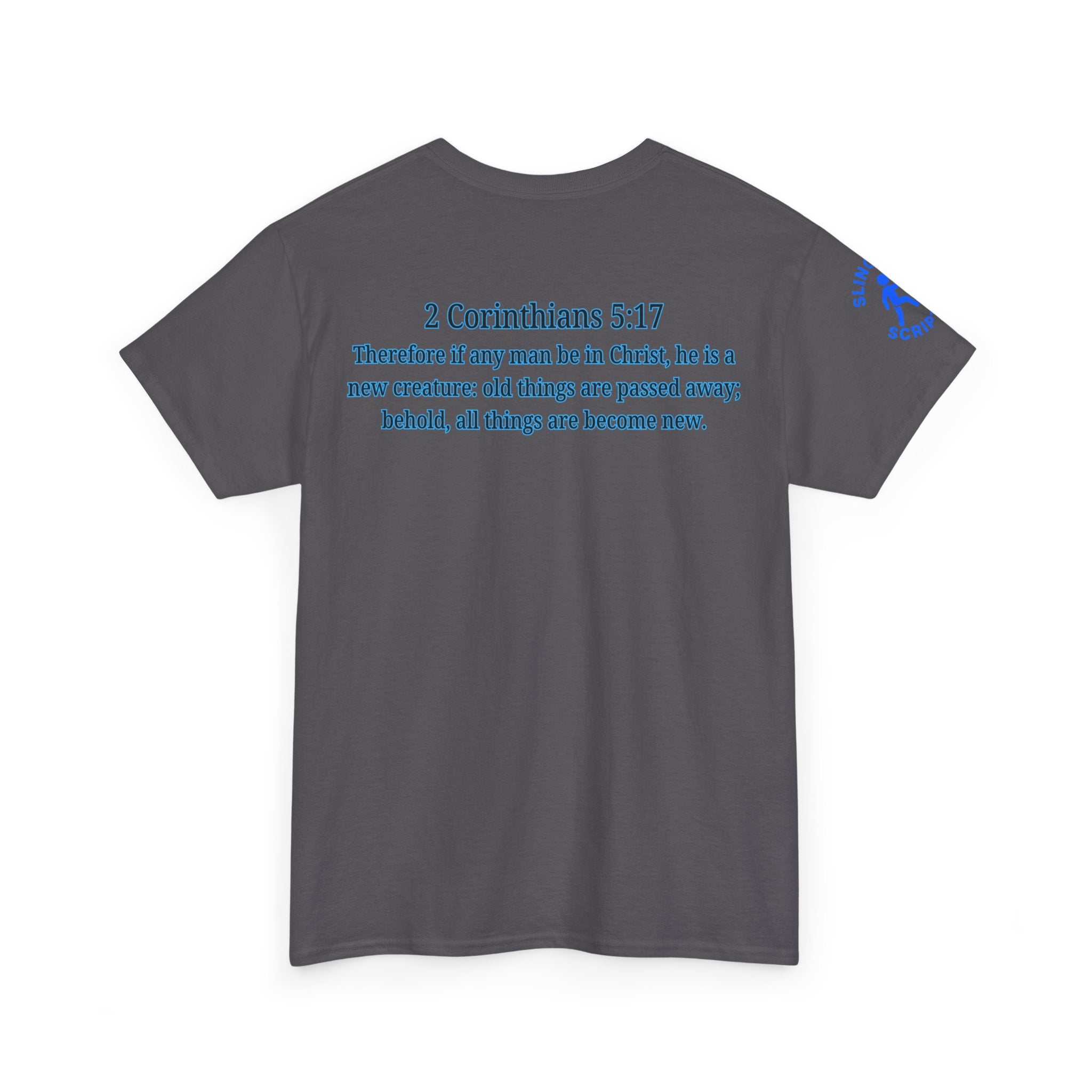 Restored by the Lord Tee | 2 Corinthians 5:17 Scripture Shirt | Christian Rebuild T-Shirt | Unisex Heavy Cotton Tee