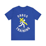 Cross Training — Matthew 16:24 | Unisex Jersey Short Sleeve Christian T-Shirt