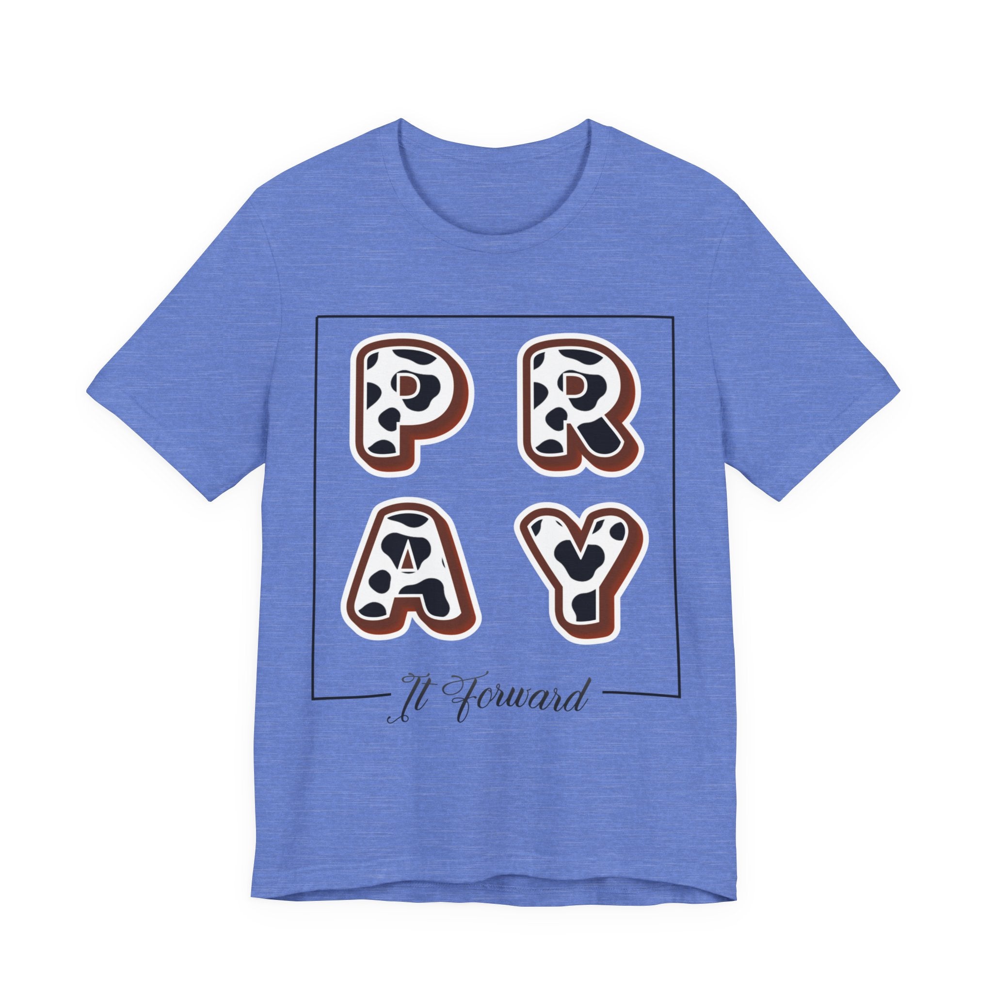 Pray It Forward Tee — Romans 12:12 | Unisex Christian Jersey T-Shirt | Inspirational Prayer Shirt | Faith-Based Apparel