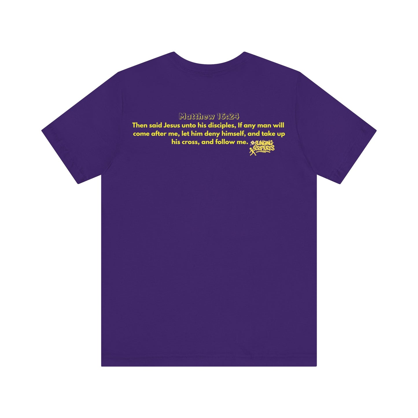 Cross Training — Matthew 16:24 | Unisex Jersey Short Sleeve Christian T-Shirt