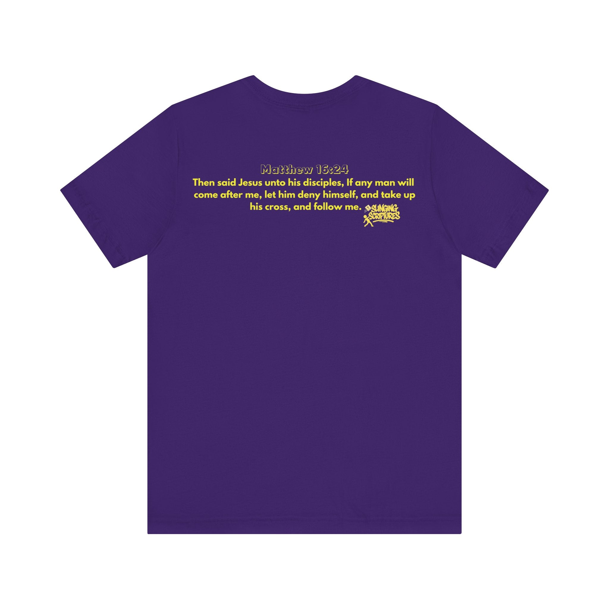 Cross Training — Matthew 16:24 | Unisex Jersey Short Sleeve Christian T-Shirt