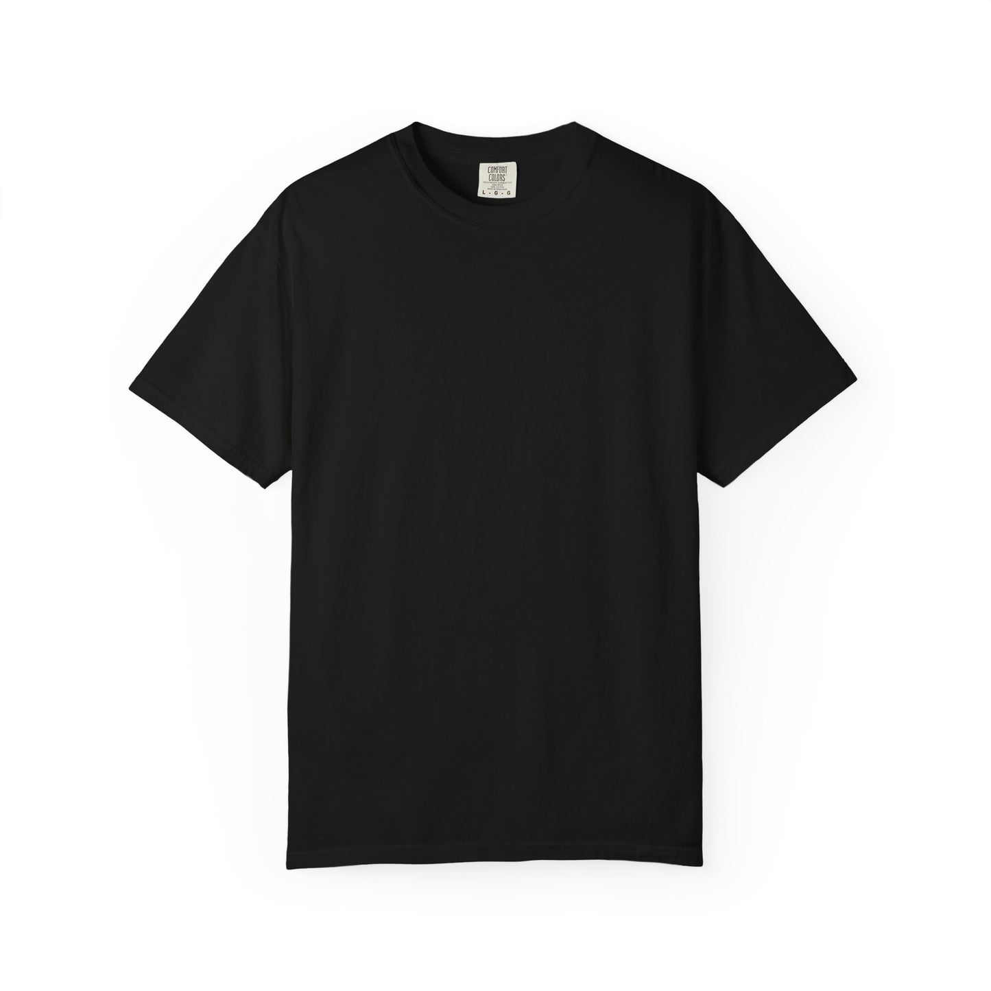 Front is plain black Premium Christian Tee