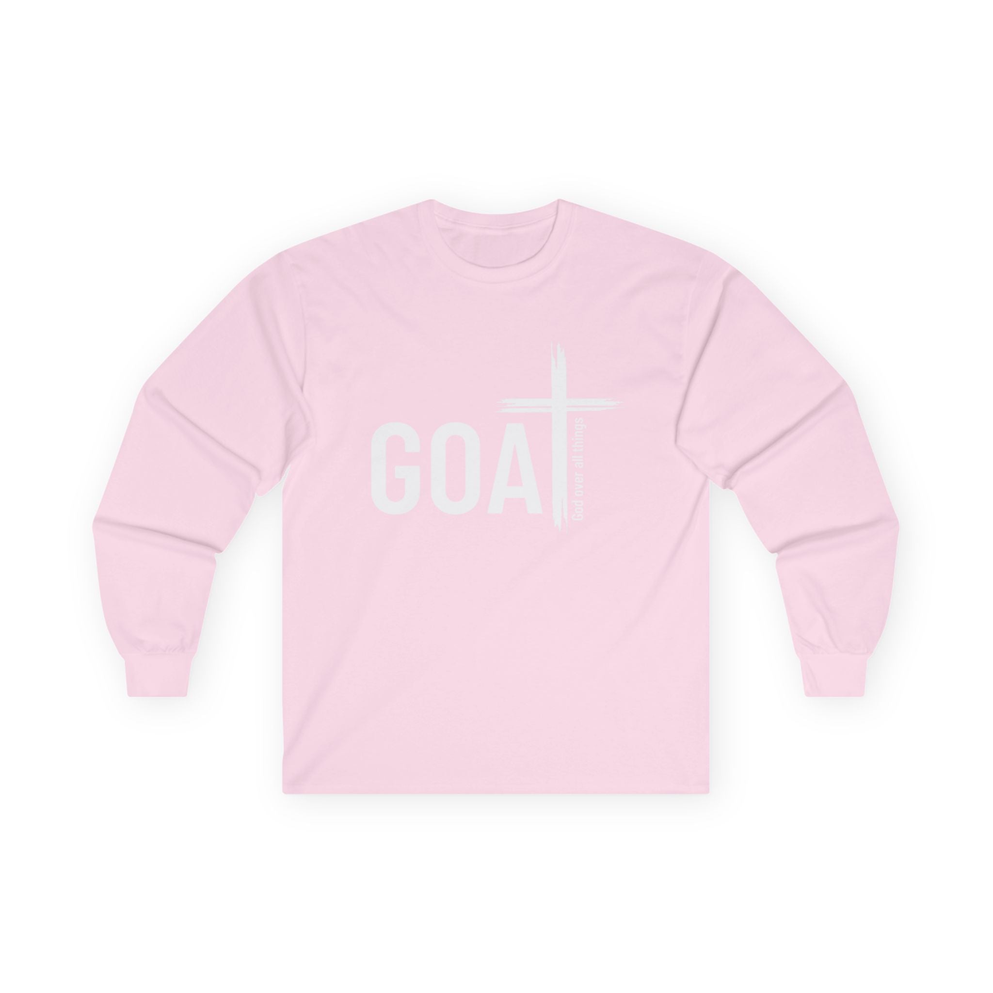 GOAT — God Over All Things | Colossians 1:17 Long Sleeve Unisex Christian T-Shirt