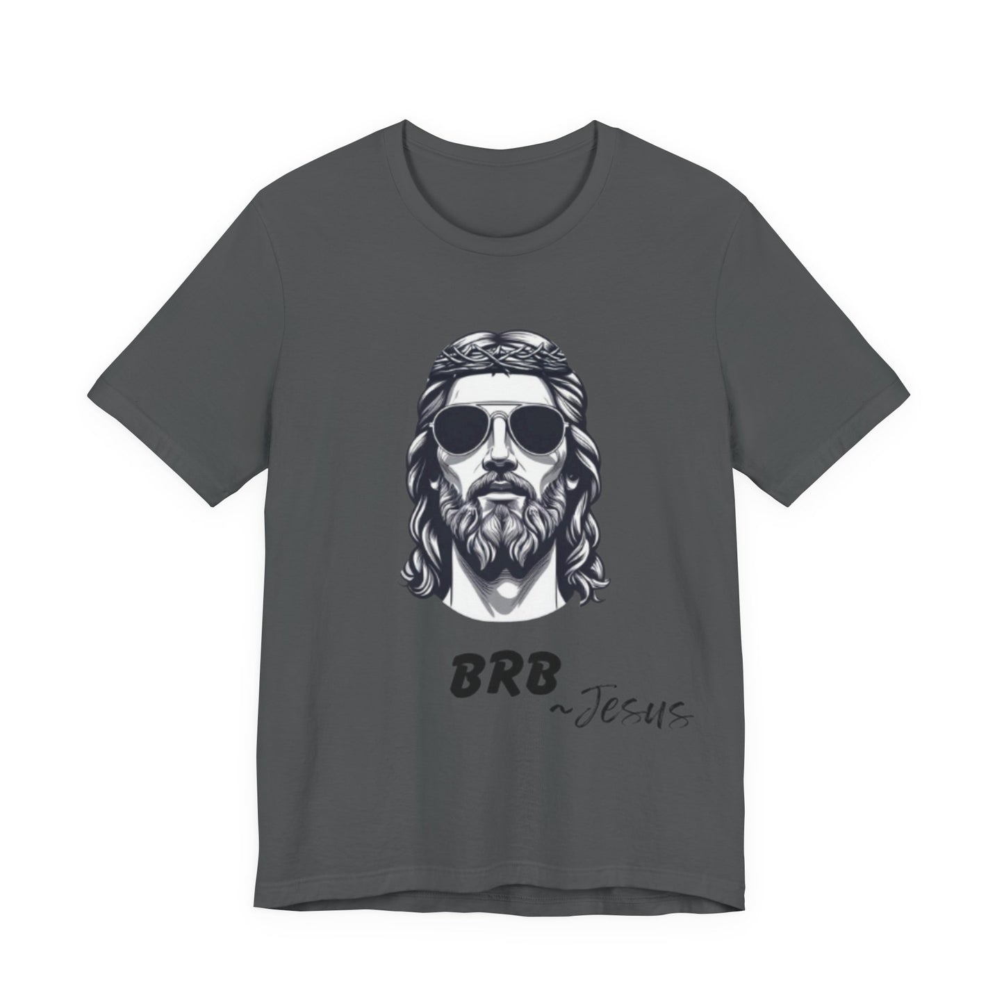 BRB — Jesus Retro Script | John 14:6 Unisex Jersey Short Sleeve Christian T-Shirt