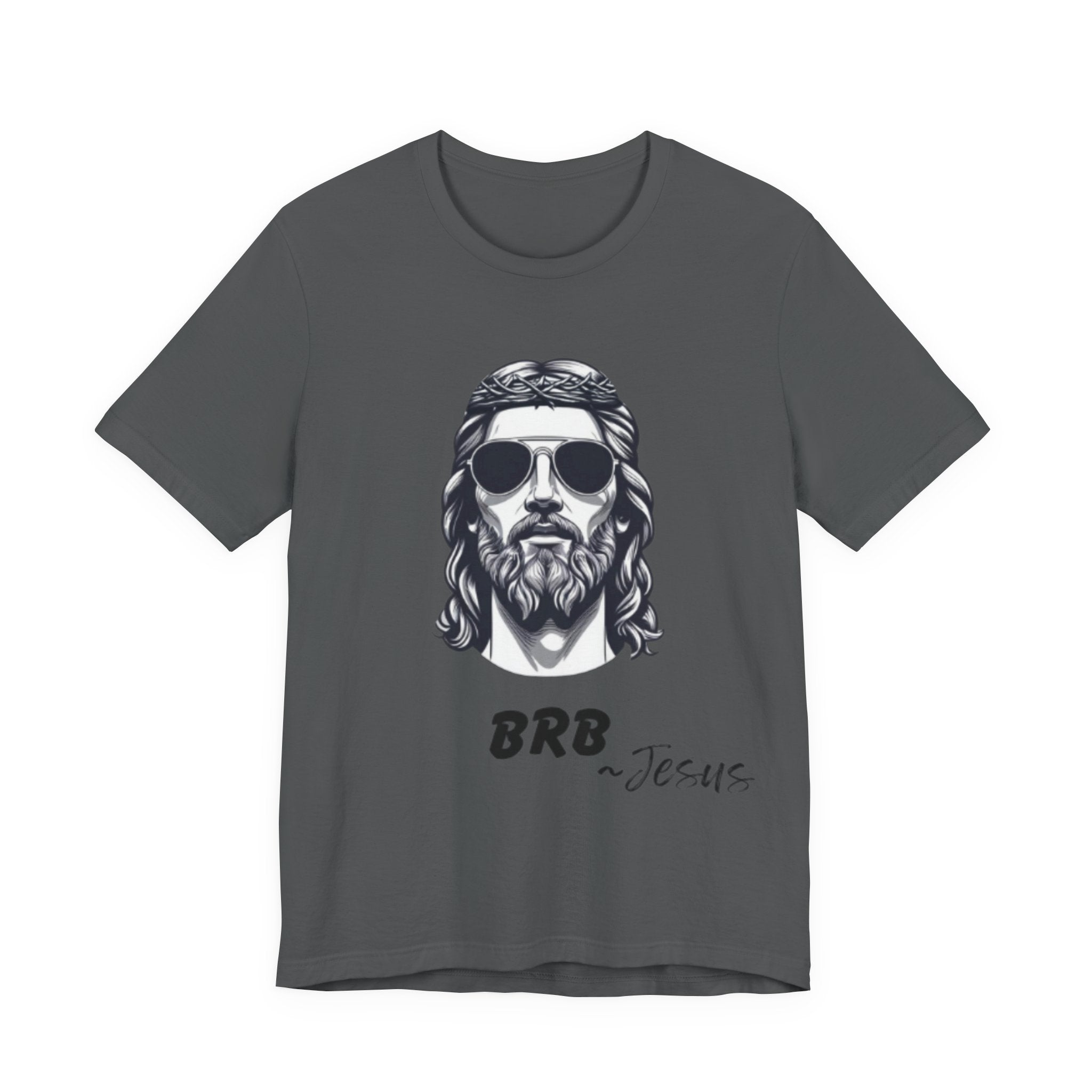 BRB — Jesus Retro Script | John 14:6 Unisex Jersey Short Sleeve Christian T-Shirt