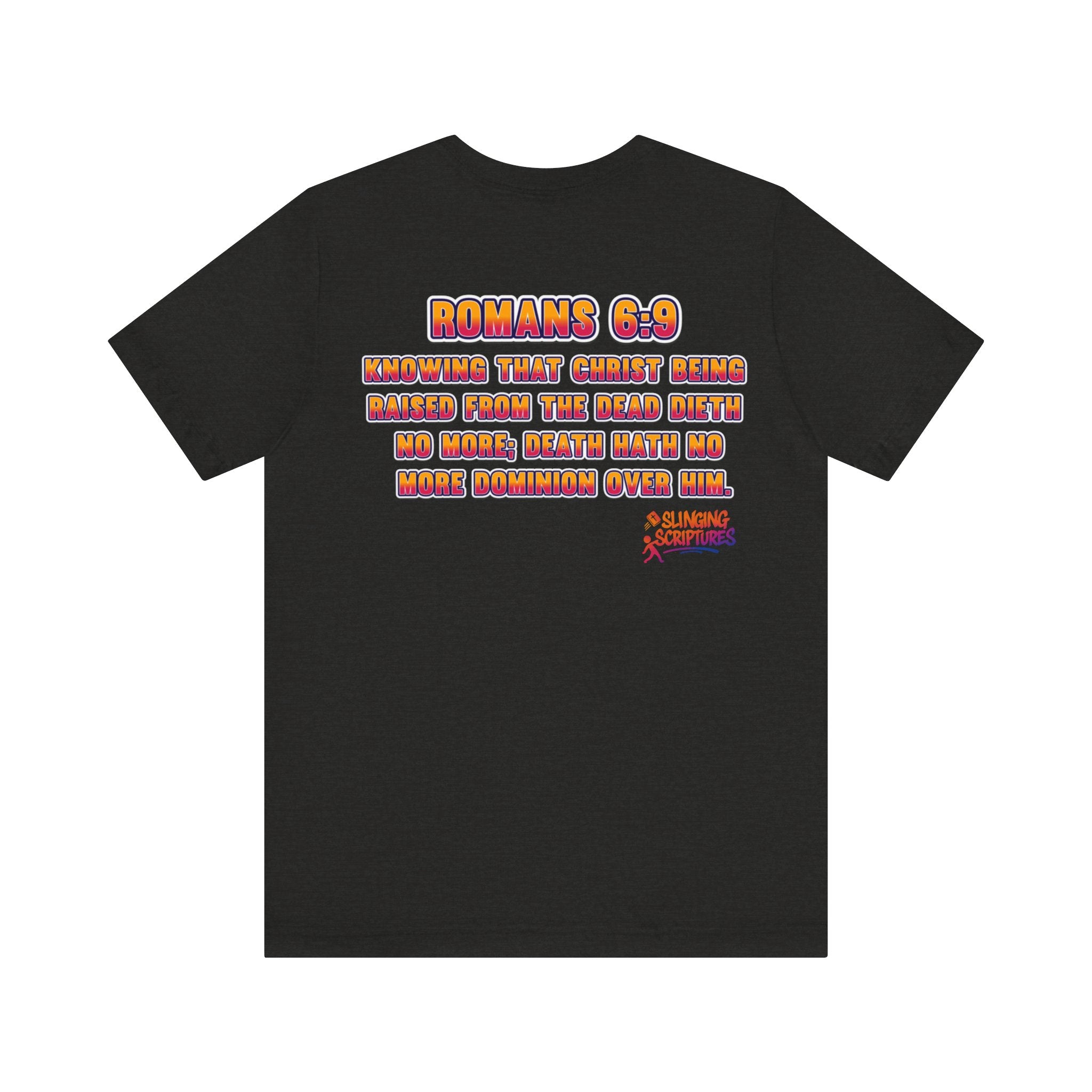 Jesus Deadlifter Tee – Romans 6:9 Unisex Jersey T-Shirt, Gym Shirt, Fitness Apparel, Biblical Strength Tee