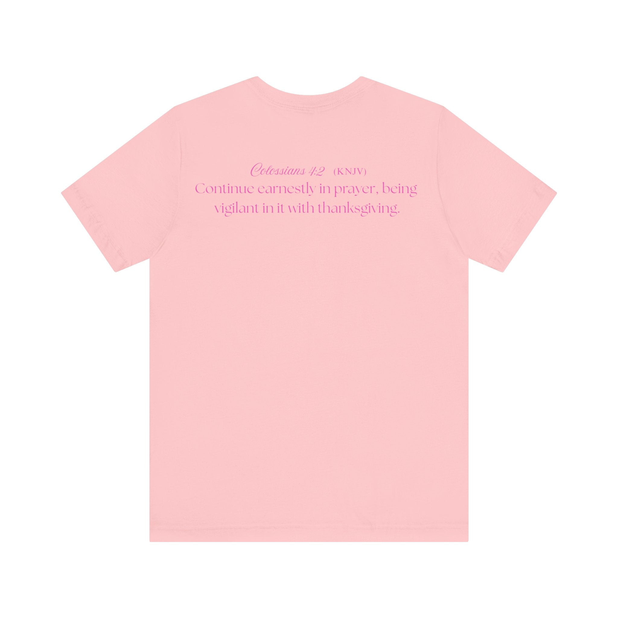 Mama Prays — Colossians 4:2 | Unisex Jersey Short Sleeve Christian T-Shirt
