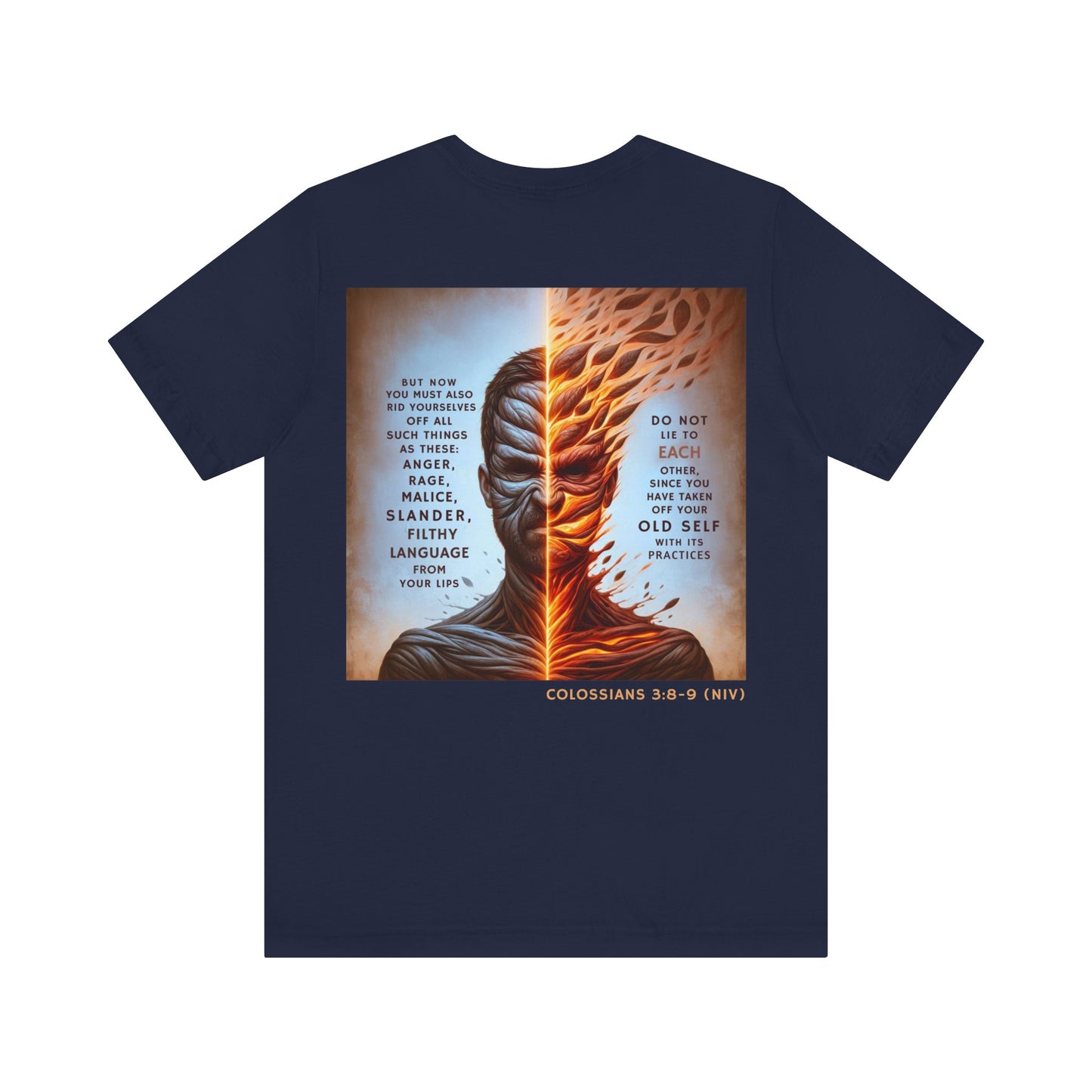 Put Off the Old Self — Colossians 3:8-9 Tee | Unisex Jersey Short Sleeve Christian T-Shirt