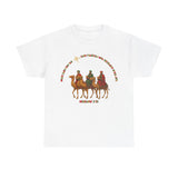 Three Wise Men Christmas Tee | Matthew 2:10 Nativity Shirt | Unisex Heavy Cotton Christian Holiday T-Shirt