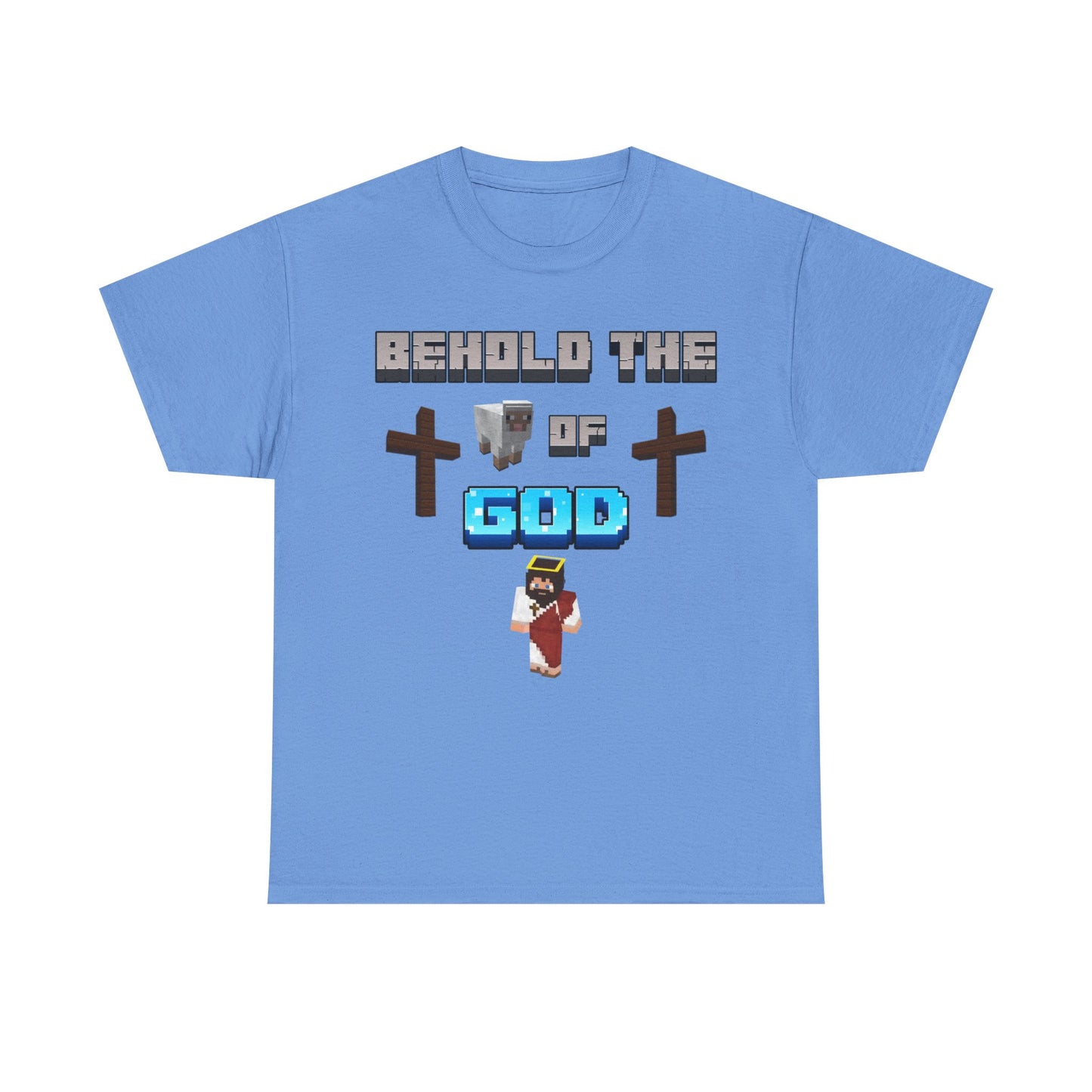 Behold the Lamb of God Tee | John 1:9 Scripture Shirt | Christian Gamer Style | Unisex Heavy Cotton Faith-Based T-Shirt