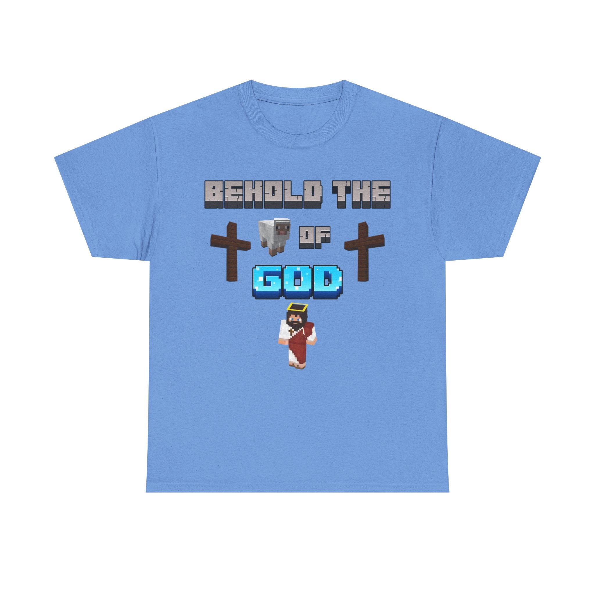 Behold the Lamb of God Tee | John 1:9 Scripture Shirt | Christian Gamer Style | Unisex Heavy Cotton Faith-Based T-Shirt