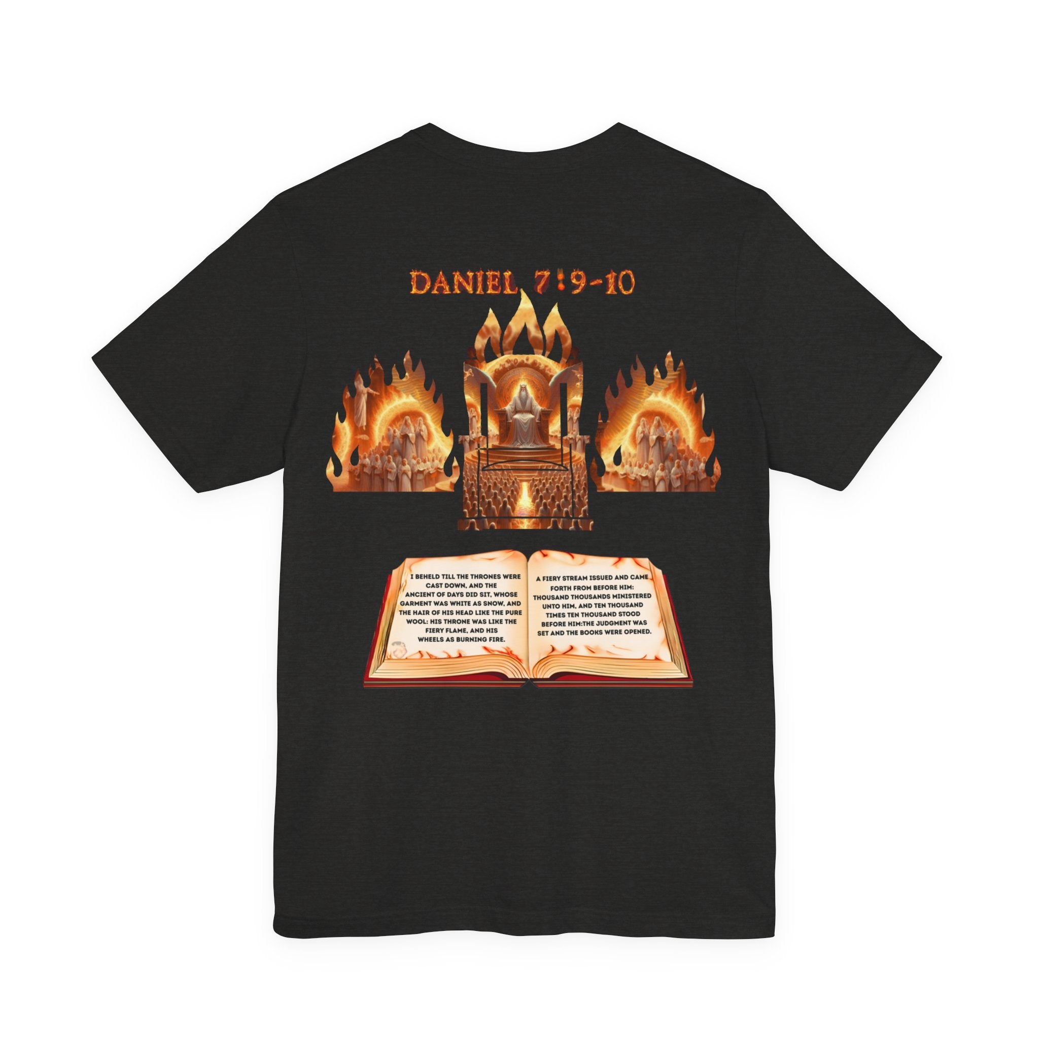 Daniel 7:9–10 Throne Vision Tee | Christian Unisex Jersey Short Sleeve T-Shirt | Faith-Inspired Apparel | Bible Verse Shirt | Slinging Scriptures