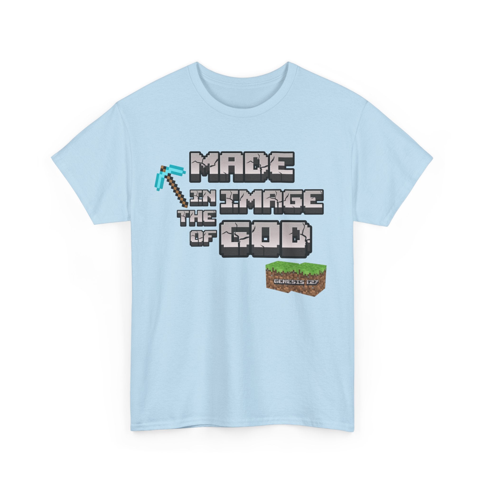 Genesis 1:27 Minecraft-Inspired Christain T-Shirt - Unisex