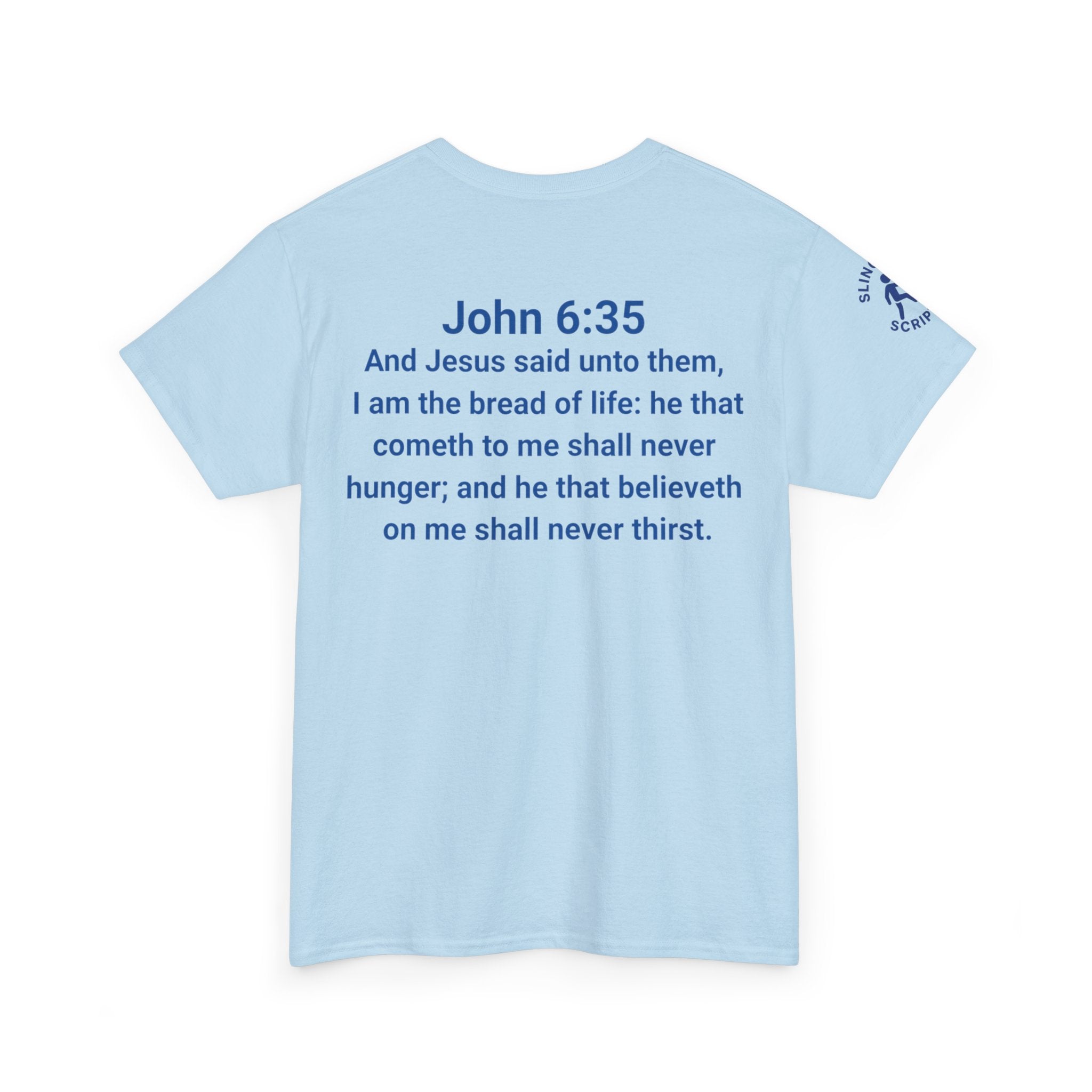 His Name Is Wonderful Tee | John 6:35 Wonder Bread Parody Shirt | Unisex Heavy Cotton Christian T-Shirt