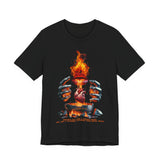 Burning Lips, Wicked Heart — Proverbs 26:23 | Unisex Jersey Short Sleeve Christian T-Shirt