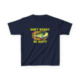 Don’t Worry, Be Happy Kids Tee | Philippians 4:6-7 Scripture Shirt