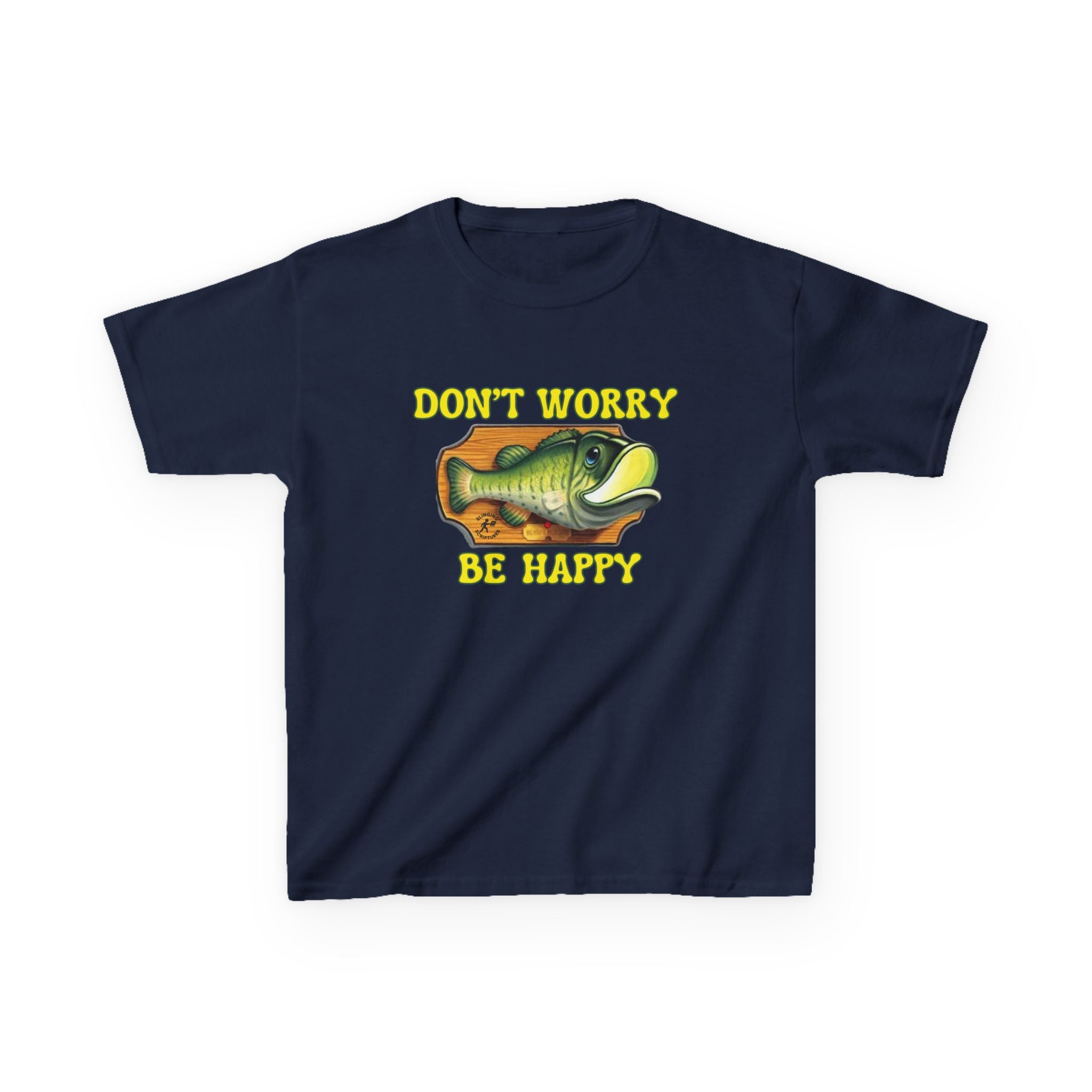 Don’t Worry, Be Happy Kids Tee | Philippians 4:6-7 Scripture Shirt