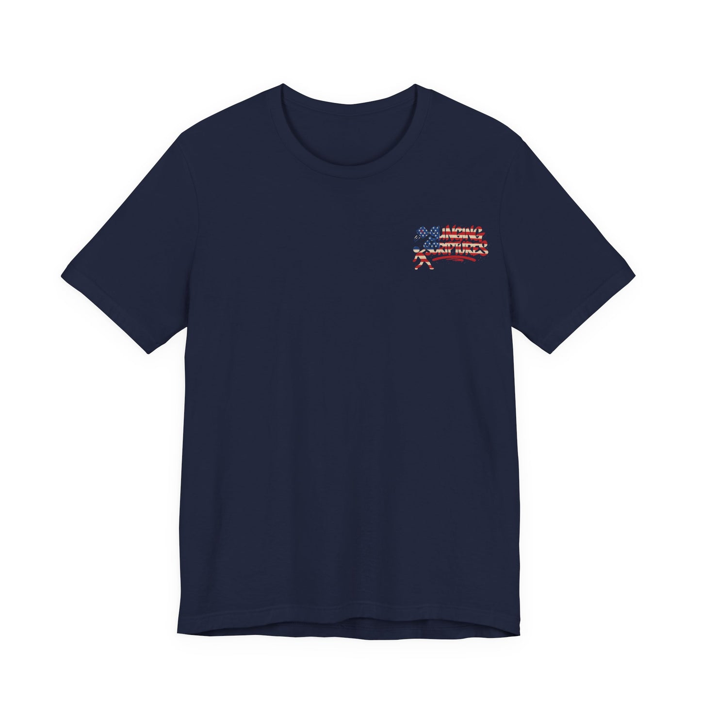 Patriotic Graphic Tee-Hold Fast — Hebrews 10:23 | Unisex Jersey Short Sleeve Christian T-Shirt