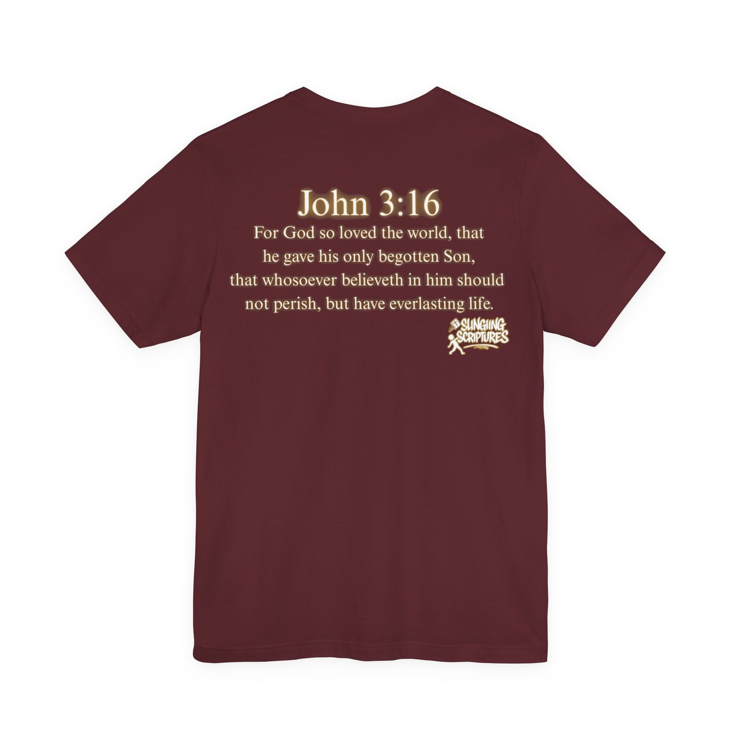 God So Loved the World — John 3:16 | Unisex Jersey Short Sleeve Christian T-Shirt