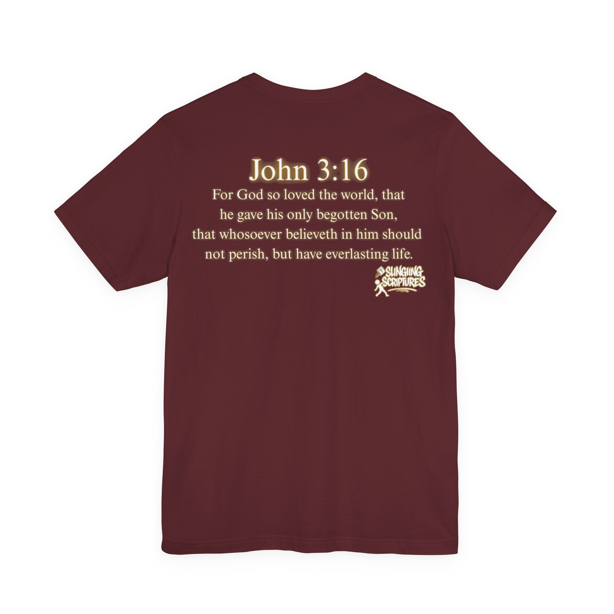 God So Loved the World — John 3:16 | Unisex Jersey Short Sleeve Christian T-Shirt
