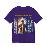 Romans 7:25 Christian Jersey T-Shirt – Spiritual Quote Tee, Unisex Bible Verse Apparel, Inspirational Faith Shirt for Men & Women