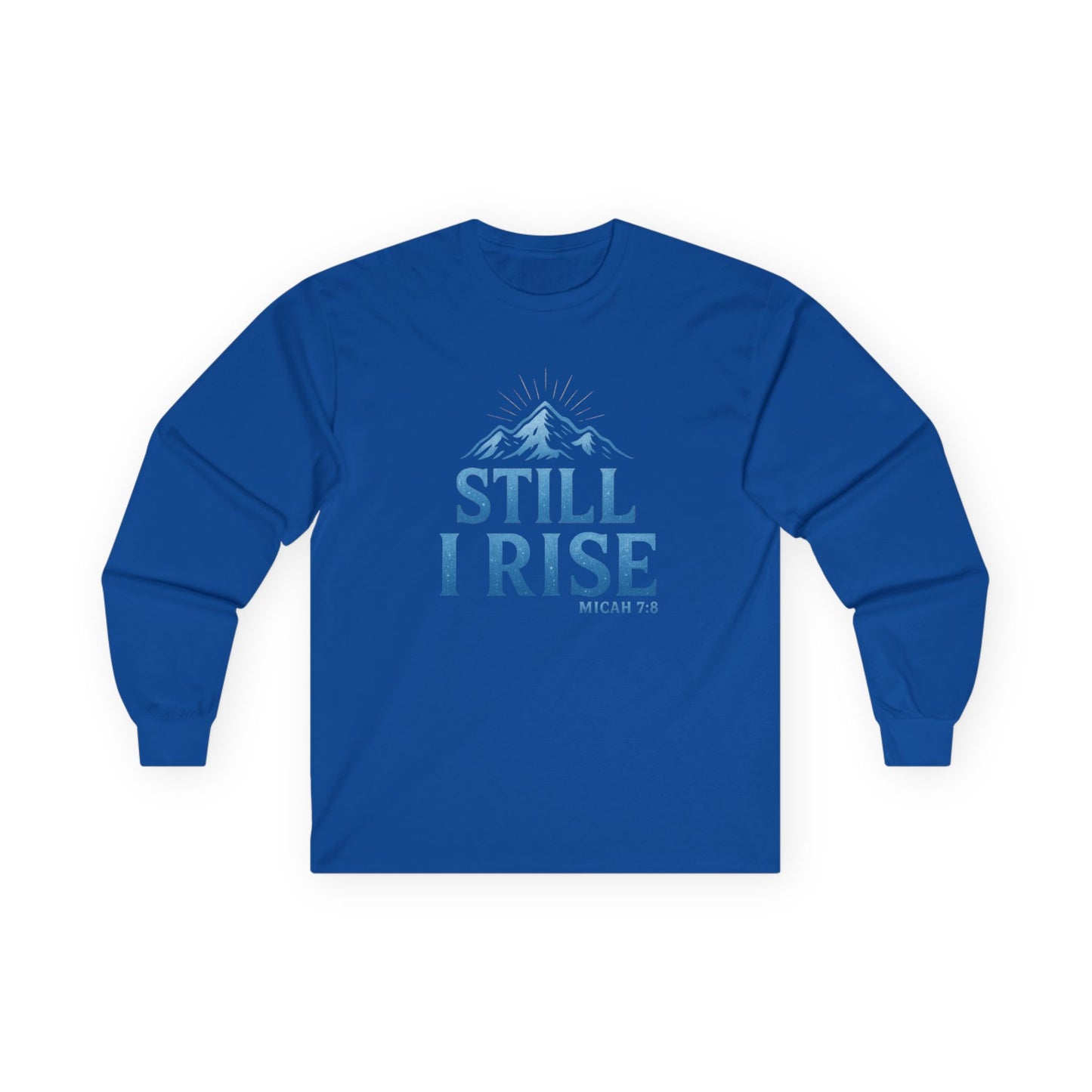 Still I Rise — Micah 7:8” Unisex Ultra-Cotton Long Sleeve Christian Tee