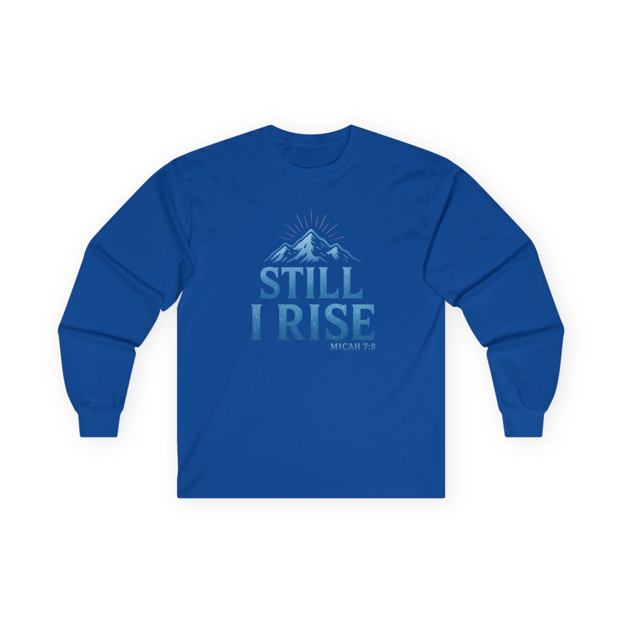 Still I Rise — Micah 7:8” Unisex Ultra-Cotton Long Sleeve Christian Tee