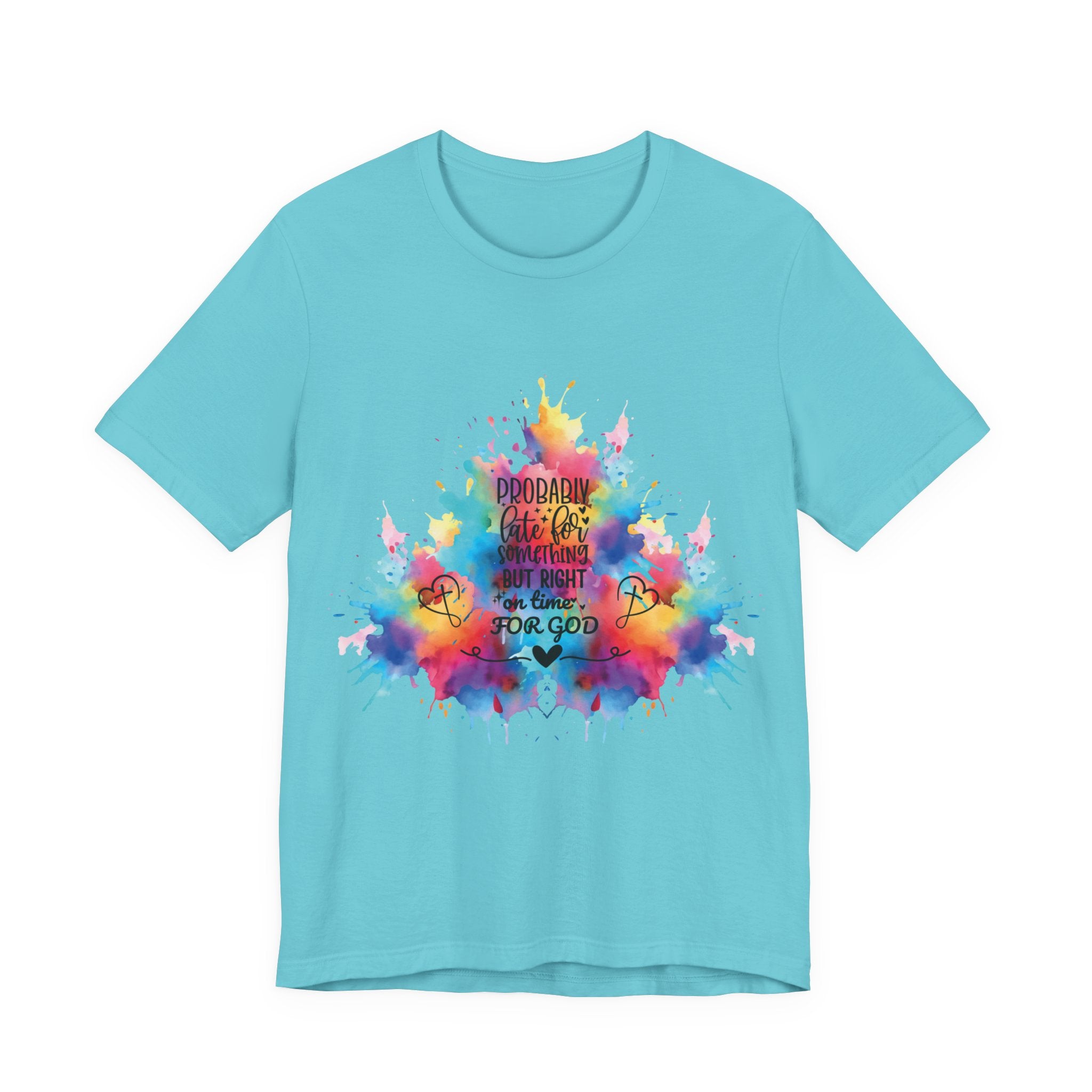 Ecclesiastes 3:1 T-Shirt – Unisex Jersey Short Sleeve Tee with Color Splash Artwork, Inspirational Bible Verse