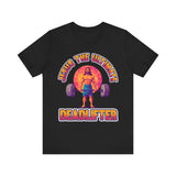 Jesus Deadlifter Tee – Romans 6:9 Unisex Jersey T-Shirt, Gym Shirt, Fitness Apparel, Biblical Strength Tee