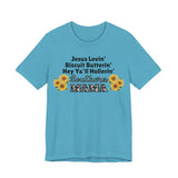 Southern Mama Shirt – Jesus Lovin’, Biscuit Butterin’, Hey Y’all Hollerin’ | Unisex Jersey Tee