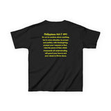 Don’t Worry, Be Happy Kids Tee | Philippians 4:6-7 Scripture Shirt