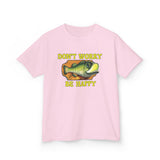 Don’t Worry, Be Happy Kids Tee | Philippians 4:6-7 Scripture Shirt