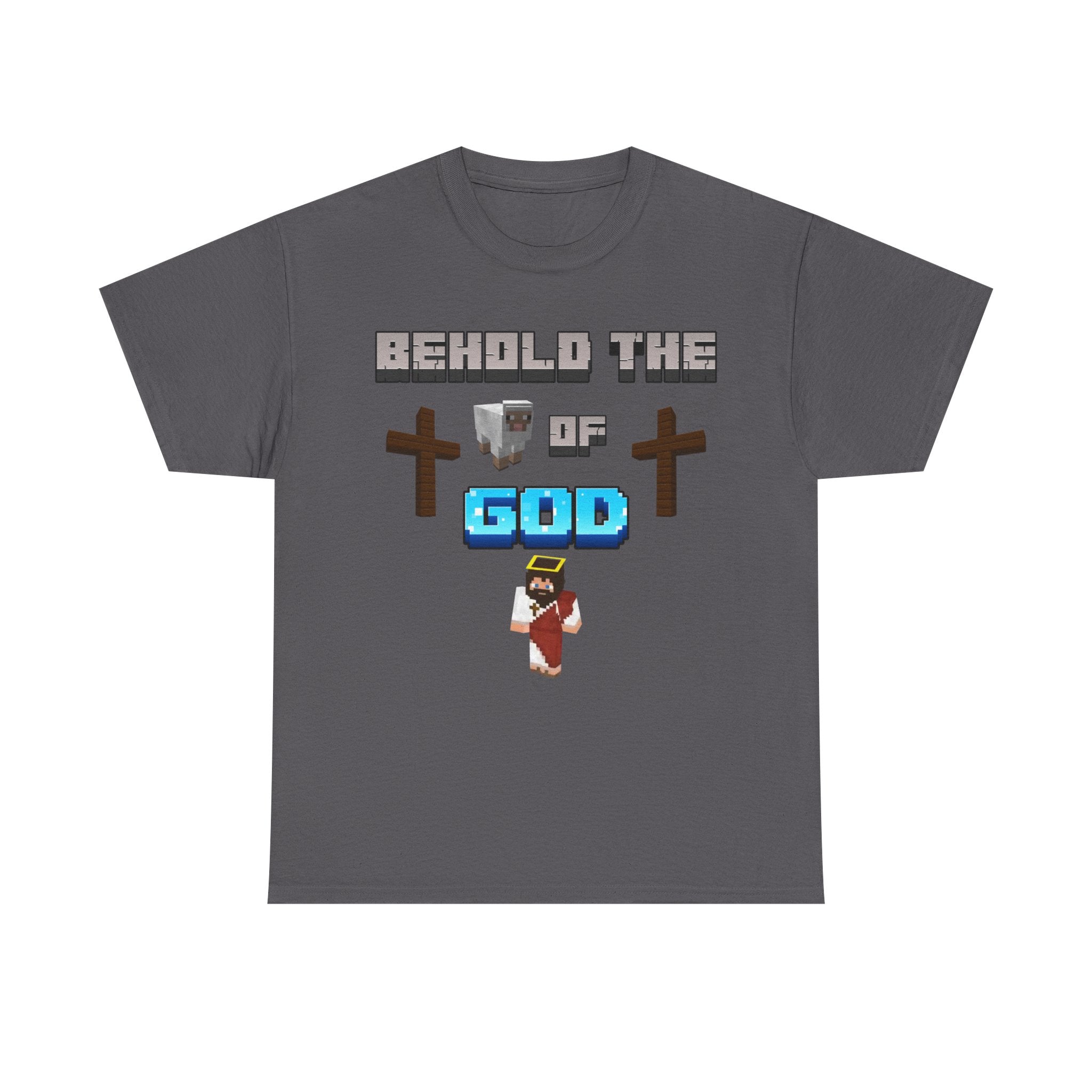 Behold the Lamb of God Tee | John 1:9 Scripture Shirt | Christian Gamer Style | Unisex Heavy Cotton Faith-Based T-Shirt