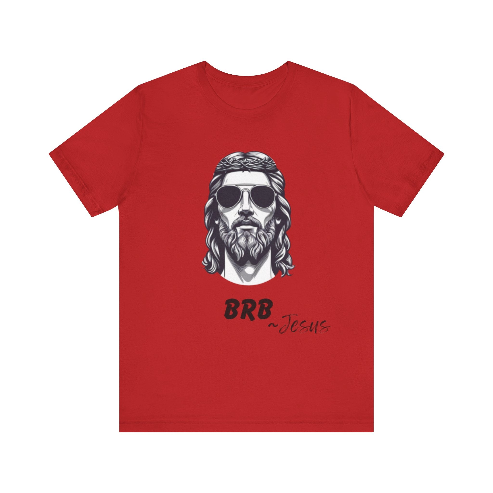BRB — Jesus Retro Script | John 14:6 Unisex Jersey Short Sleeve Christian T-Shirt
