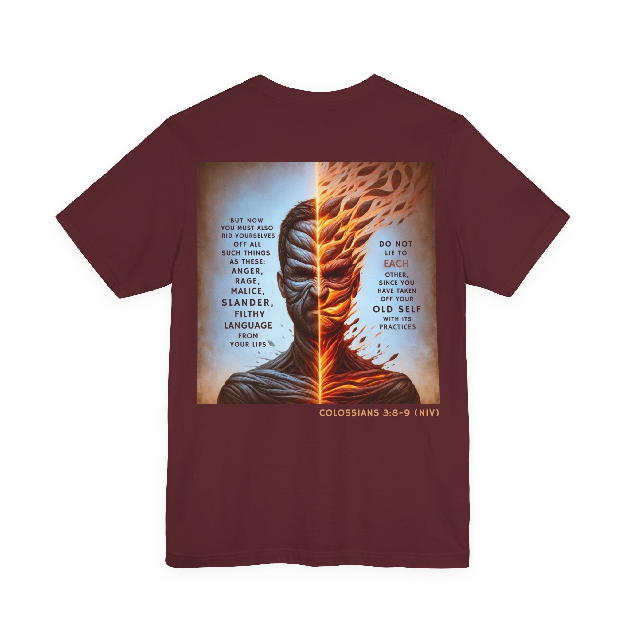 Put Off the Old Self — Colossians 3:8-9 Tee | Unisex Jersey Short Sleeve Christian T-Shirt