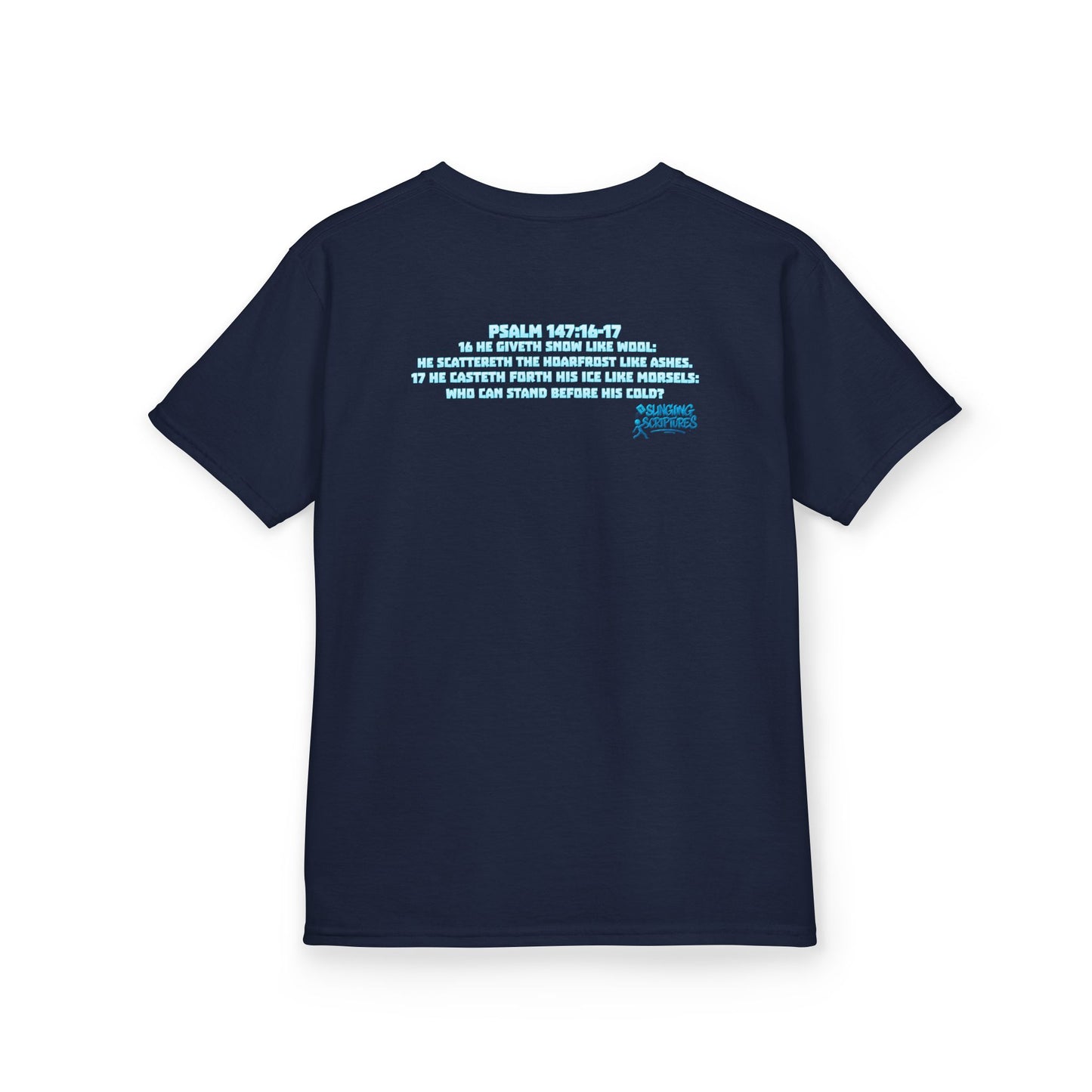 Whiter Than Snow — Psalm 147:16-17 | Kids Winter Faith Tee