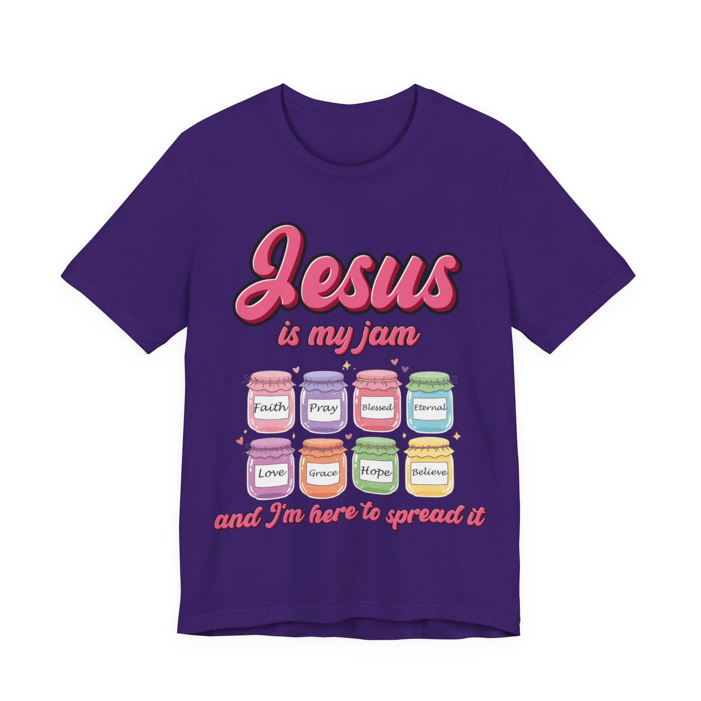 Jesus Is My Jam Tee | Unisex Jersey Christian T-Shirt | Fun Scripture Shirt | Faith-Based Graphic Tee