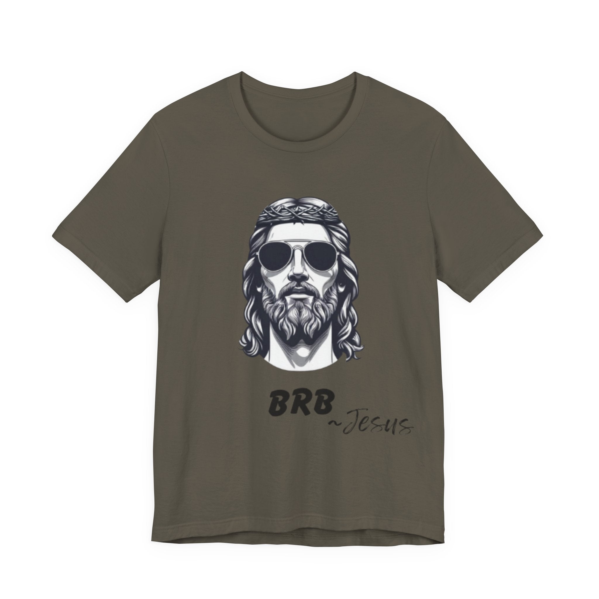 BRB — Jesus Retro Script | John 14:6 Unisex Jersey Short Sleeve Christian T-Shirt