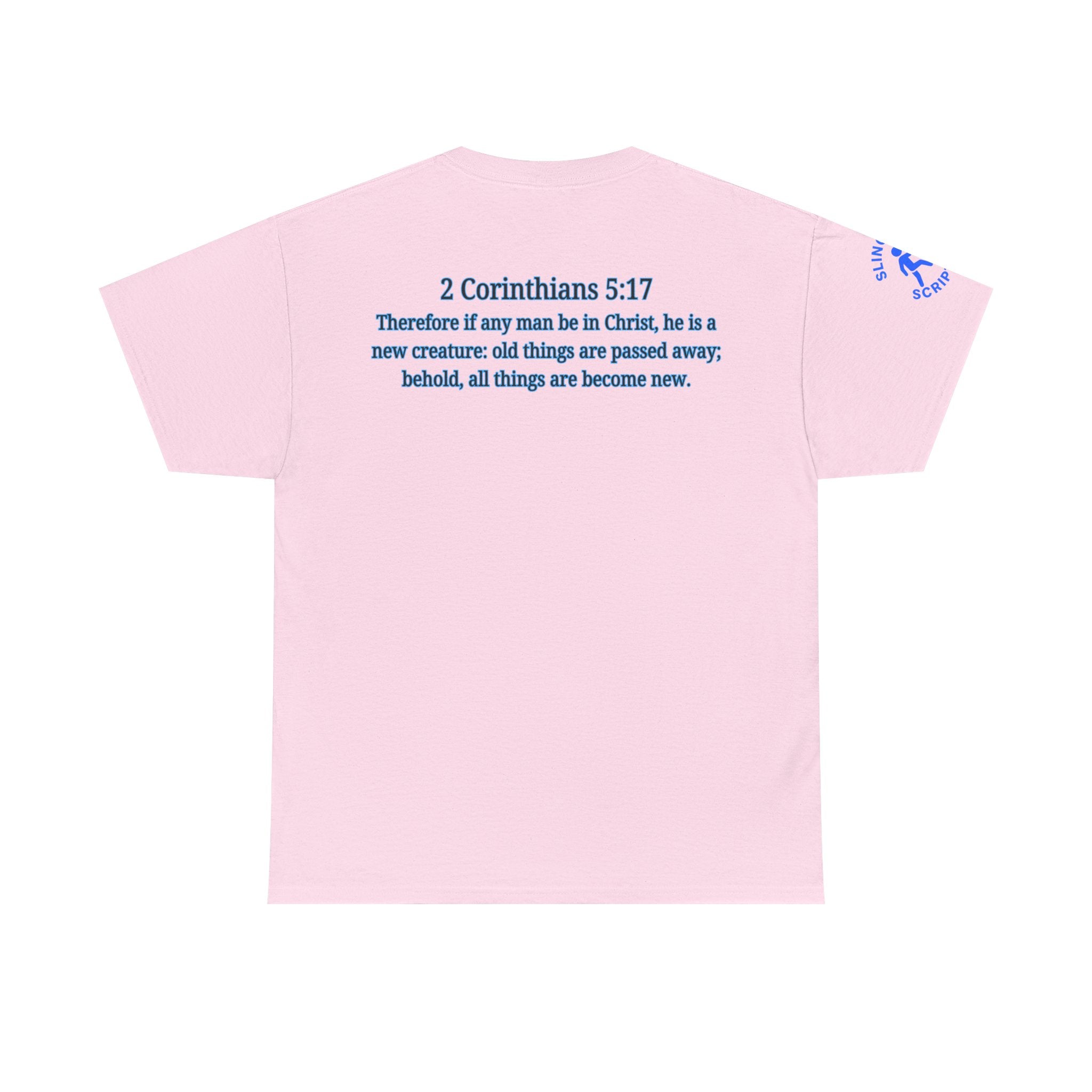 Restored by the Lord Tee | 2 Corinthians 5:17 Scripture Shirt | Christian Rebuild T-Shirt | Unisex Heavy Cotton Tee