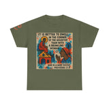 Corner of the Housetop — Proverbs 21:9 Pop-Art Tee | Unisex Heavy Cotton Christian T-Shirt